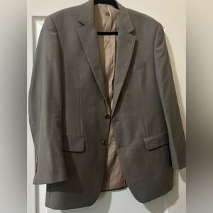 Ralph Lauren Marzotto Dillards 100% Wool Gray 2 Button Blazer Jacket 42R